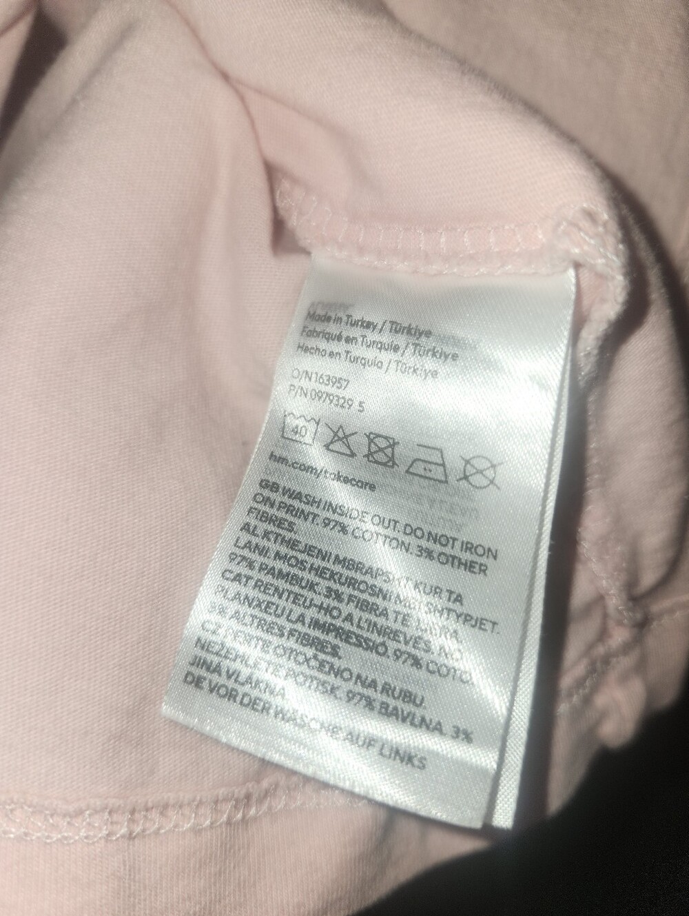 🩷❤️EUC H&M "Oui, Mon Cheri Graphic T-Shirt" (Yes, My Darling in French) XXL❤️🩷 - Picture 9 of 10